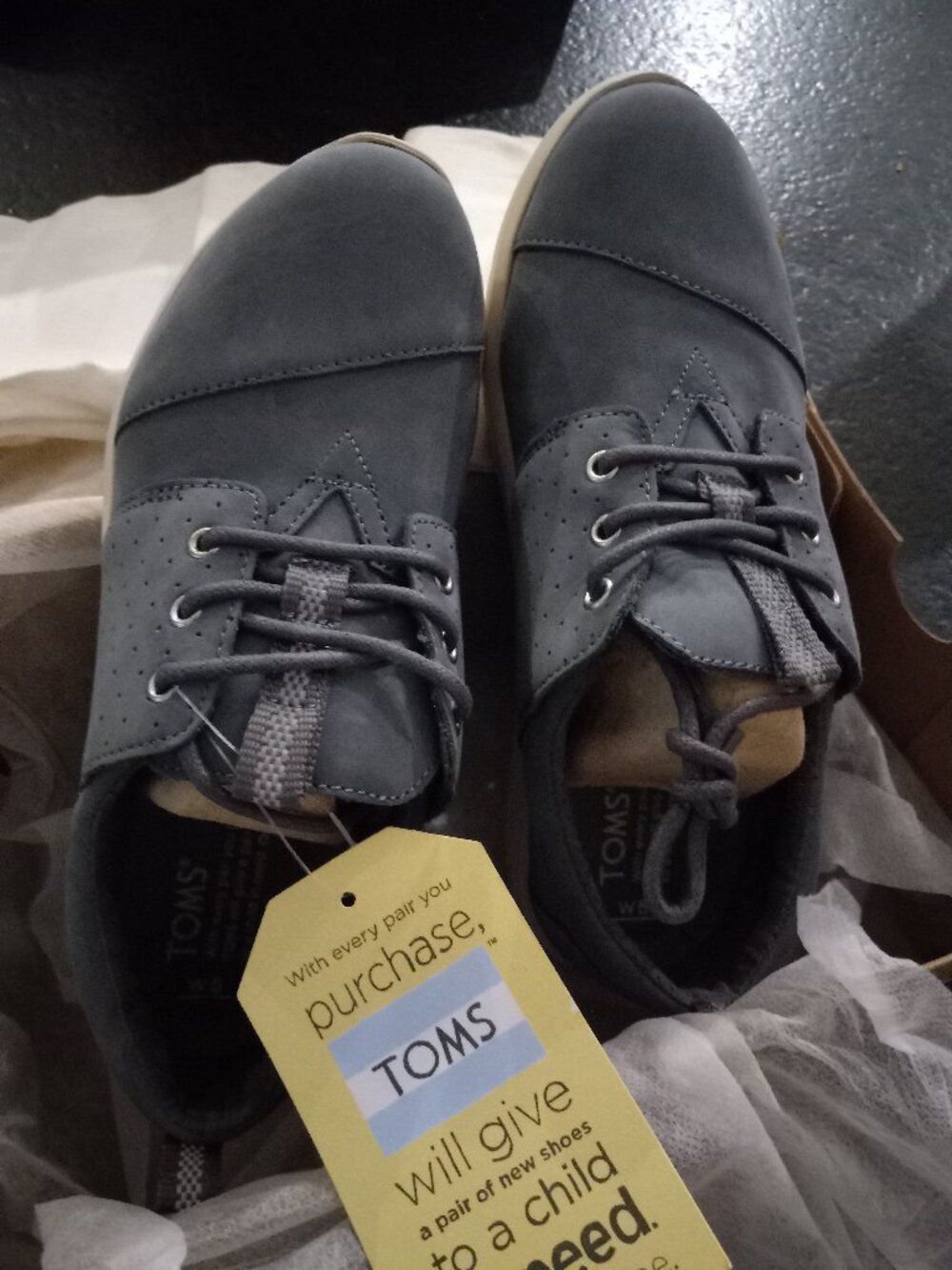 Toms Del Ray Castlerock Nubuck Women 5 NEW